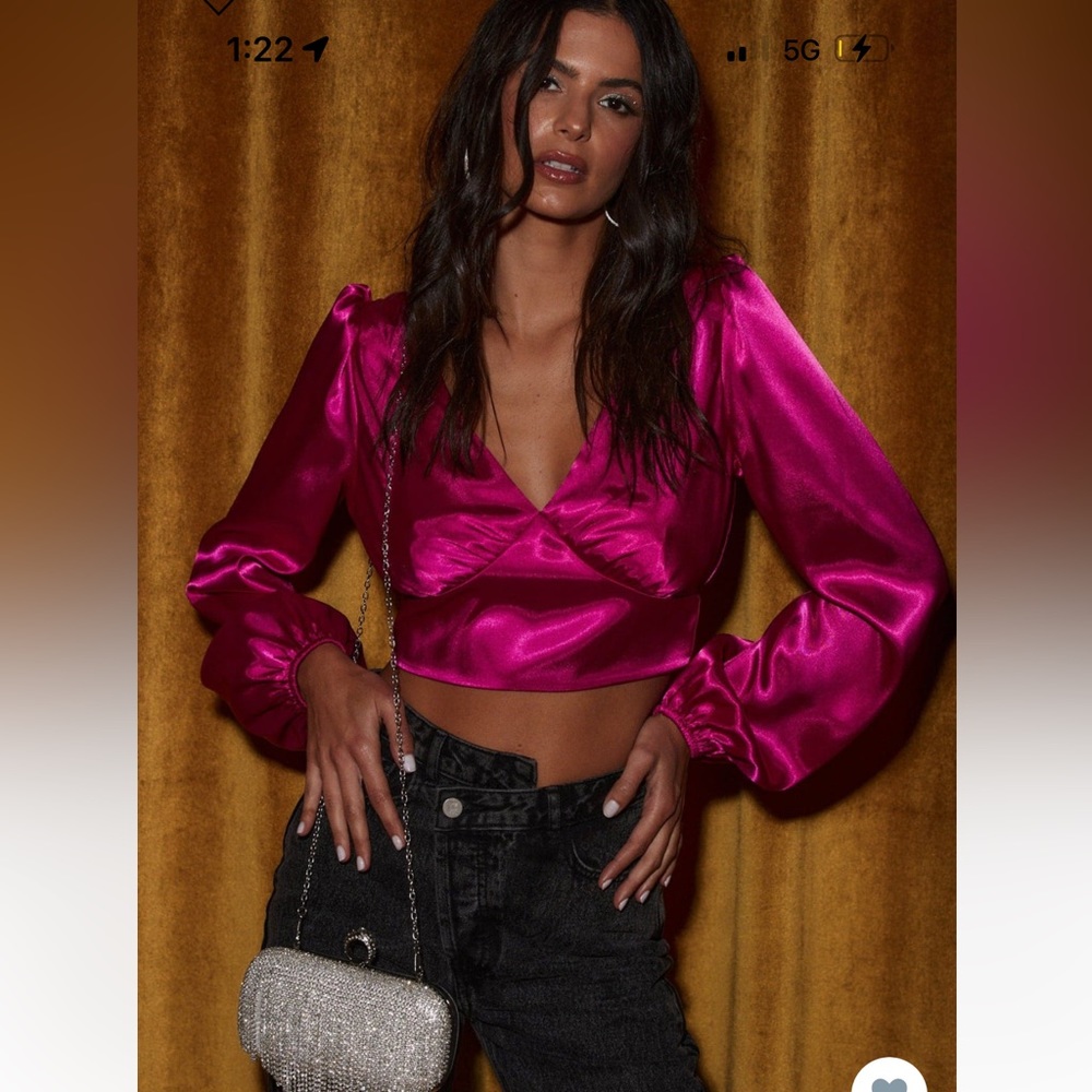 12th tribe satin blouse sold out